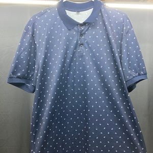 Shein Navy blue Partial button up